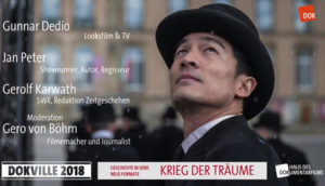 DOKVILLE 2018: Plakat zu Panel "Krieg der Träume" (© HDF)