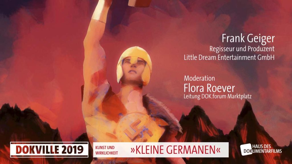 Poster zum Panel "Kleine Germanen" bei Dokville 2019 © HDF