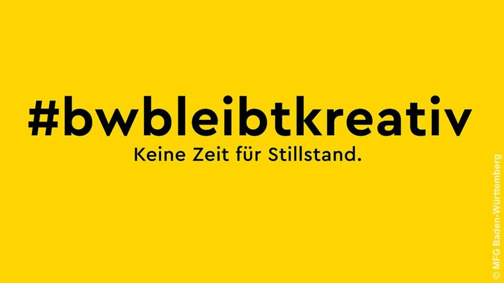 #bwbleibtkreativ: Logo der MFG-Initiative (© MFG Baden-Württemberg)