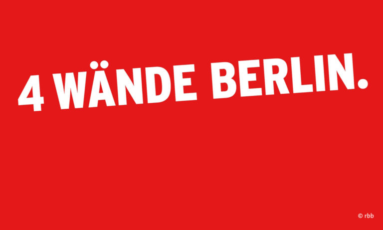 Plakat zu 4 Wände Berlin, copyright rbb
