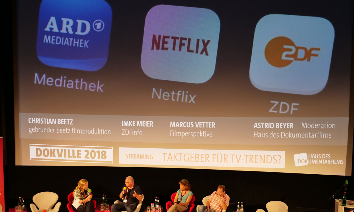 DOKVILLE 2018: Panel zum Thema Streaming (© Sabine Hackenberg/HDF)