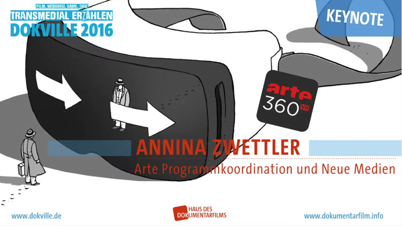 Keynote zu Dokville 2016: Annina Zwettler zu 360° und VR bei ARTE