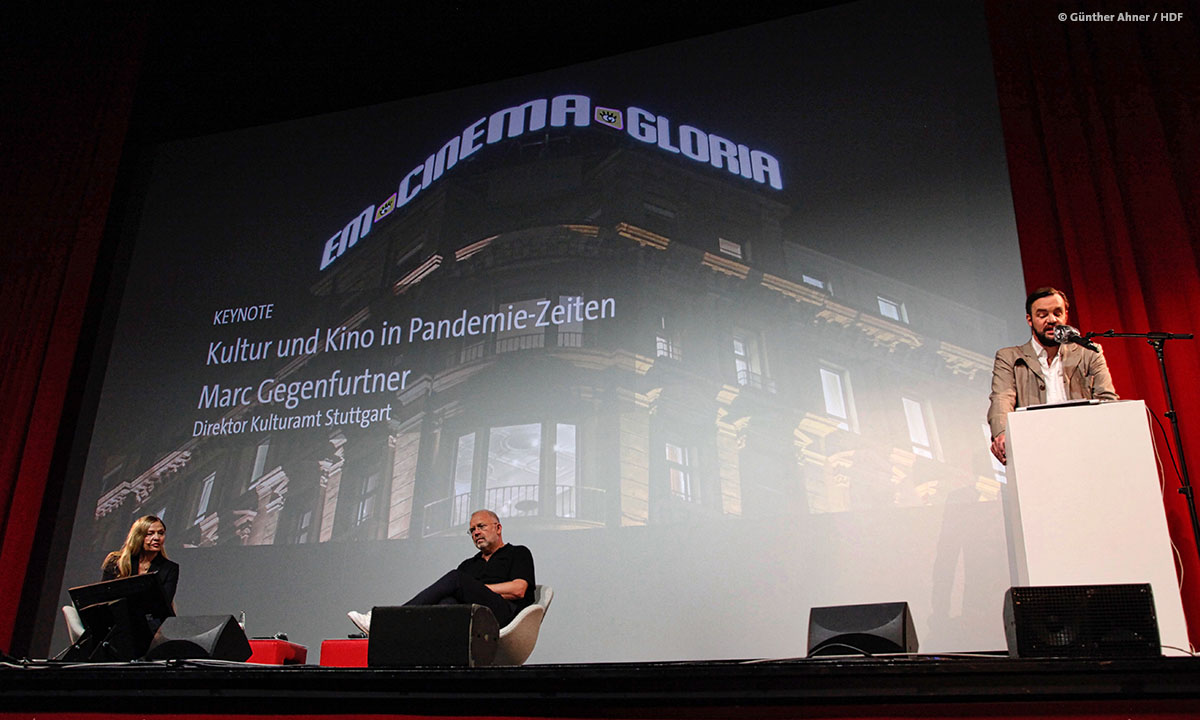 Keynote von Marc Gegenfurtner bei DOKVILLE 2021 © Günther Ahner/HDF