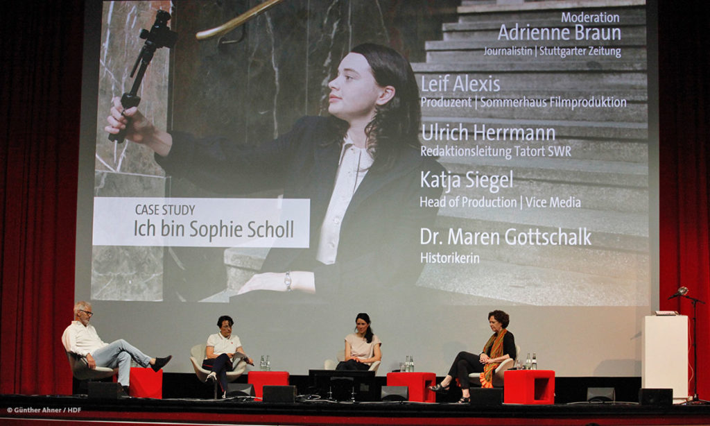 Das DOKVILLE-Panel zur Instagram-Serie „Ich bin Sophie Scholl“ © Günther Ahner/HDF