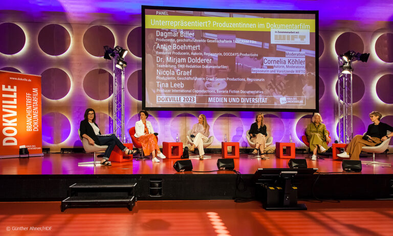 DOKVILLE Produzentinnen-Panel in Kooperation mit WIFTG (Foto: Günther Ahner/HDF)