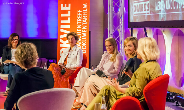 DOKVILLE Produzentinnen-Panel in Kooperation mit WIFTG (Foto: Günther Ahner/HDF)