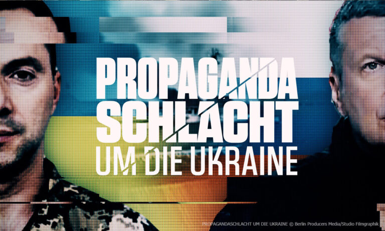 Hauptvisual PROPAGANDASCHLACHT UM DIE UKRAINE © Berlin Producers Media/Studio Filmgraphik